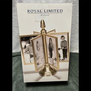 Royal Limited Silver Brushed Bronze Carousel Picture Frame.  Never Out of Box
